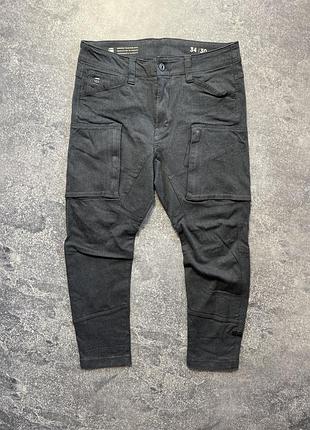 Штани карго g-star raw zip pocket 3d skinny cargo (розмір 34/30)