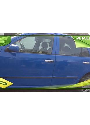 Накладки на ручки carmos для skoda fabia 2000-2007 4шт хромированные накладки для двери из нержавеющей с ve-33