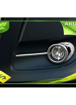 Окантовка противотуманок хромированная для fiat doblo ii 2010-2015 2 шт накладки для защиты от поврежден ve-33