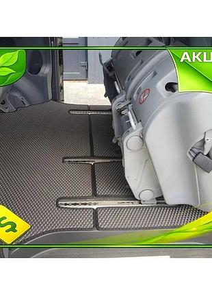 Килимки eva v2 чорні для mercedes viano 2004-2014 гумові килимки в салон для захисту від бруду ve-33
