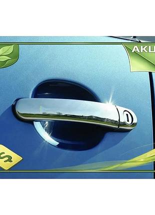 Накладки на ручки carmos для seat altea 2004-2015 хромированные самоклейка защита от царапин ve-33