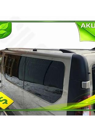 Рейлинги хром длинная для renault trafic 2015- алюминиевые дуги на крышу с пластиковыми ножками для тюни ve-33