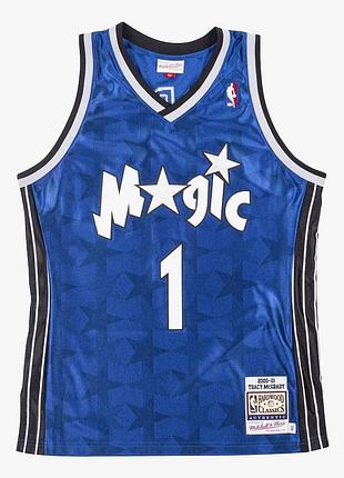 Баскетбольная джерси очень большого размераtracy mcgrady orlando magic 2000-01 blue authentic jersey 5xl nba mitchell &ness 5