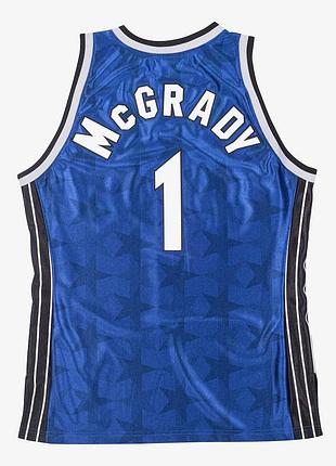 Баскетбольная джерси очень большого размераtracy mcgrady orlando magic 2000-01 blue authentic jersey 5xl nba mitchell &ness 4