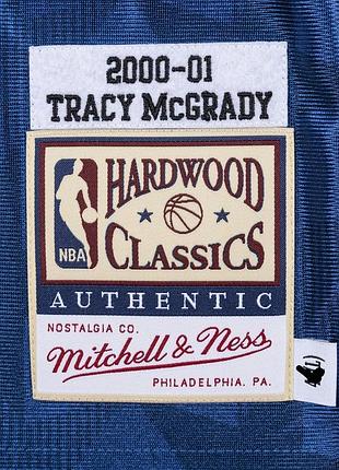Баскетбольная джерси очень большого размераtracy mcgrady orlando magic 2000-01 blue authentic jersey 5xl nba mitchell &ness 6