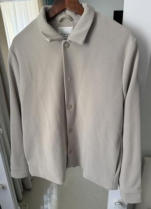 Чоловіча куртка-сорочка (overshirt) primark the edit бєж розмір м