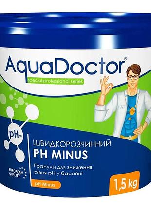 Средство для снижения уровня рн aquadoctor ph minus 1.5 кг гранулы (040734)
