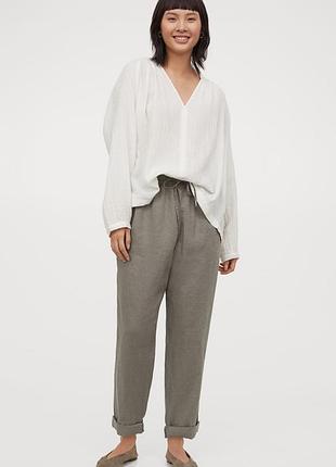 Жіночі лляні штани h&m