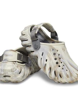 Мармурові сабо crocs echo розмір j 6 39-40