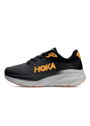 Жіночі кросівки hoka challneger art 7 black grey orange