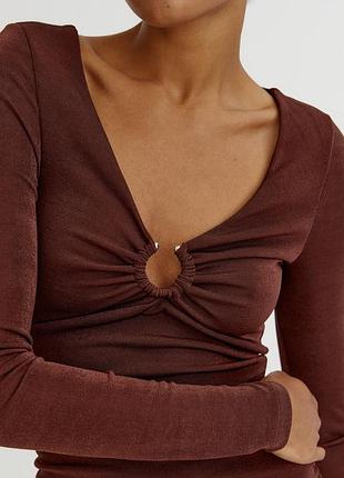 Сукня - коричнева pull&amp;bear 4