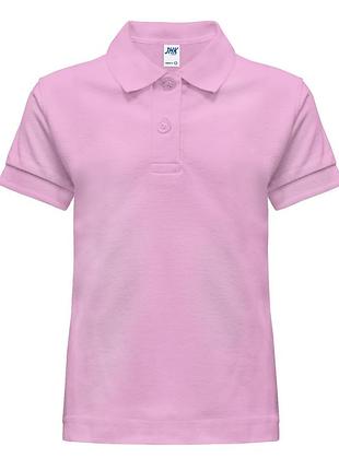 Детская тенниска-поло jhk kid unisex polo розовый, 12-14