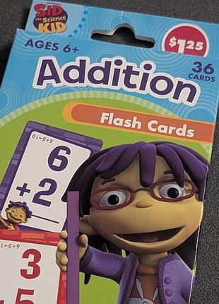 Набор обучающих карт sid the science kid addition flash cards добавления математика
