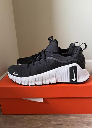 Nike free metcon 6 black/white, eur 43 / 27.5 см