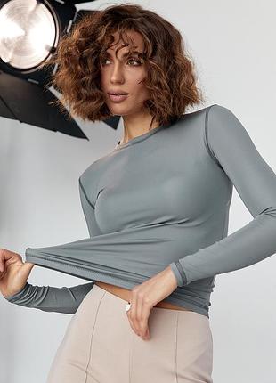Еластичний лонгслів кофта zara s