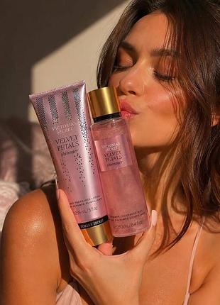 Шимерний спрей та лосьйон victoria’s secret