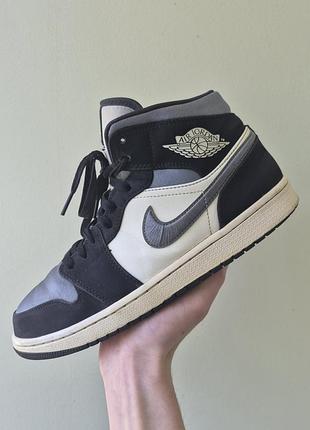 Nke air jordan 1 mid satin grey toe оригинал