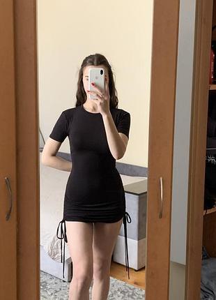 Сукня коротка на завʼязках