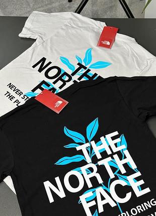 Футболка the north face blue leaves писать в лс