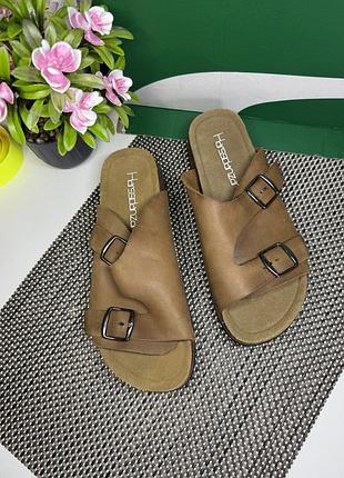 Оригинальные шлепанцы кожаные