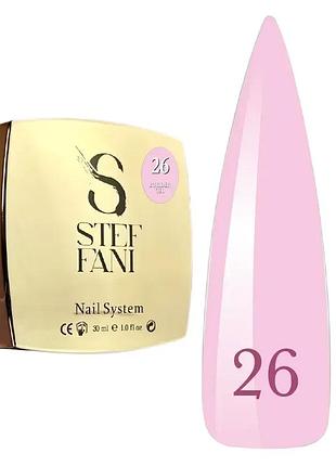 Гель для моделювання stefani builder gel 26 (рожевий), 30ml