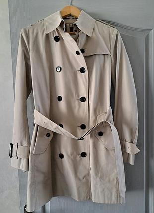Тренч укороченный женский burberry бежевый