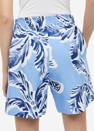 Шорти льон h&m 4