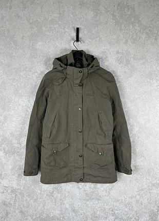 Жіноча куртка хакі jack wolfskin texapore, original, розмір s