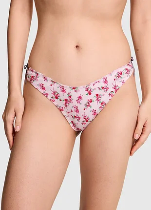Бавовняні трусики стрінги у рубчик victoria's secret оригінал труси вікторія сікрет