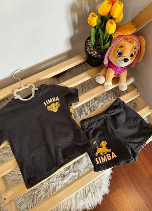 Костюм h&m з сімбою розмір 80(9-12м) буде довше стан- хороший, незначні сліди носіння