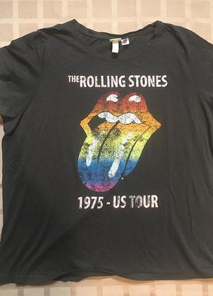Вінтажна футболка h&amp;m x the rolling stones (розмір xl)