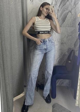 Джинси кльош блакитні zara