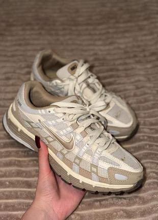 Кросівки nike p-6000 hangul day  бежевого кольору