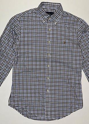Рубашка polo ralph lauren slim fit tattersall oxford shirt