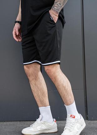 Мужские легкие трикотажные шорты without coolmax onestripe black