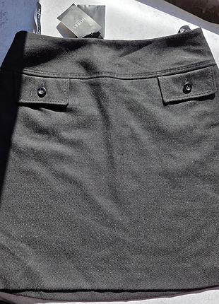 Черная юбка hobbs из шерсти