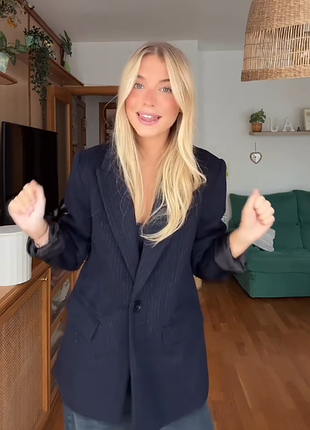 Жакет з вмістом вовни zara