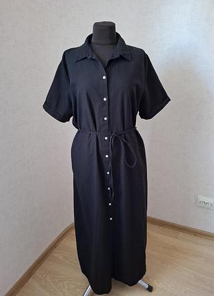 Платье рубашка из смеси коттона и льна primark