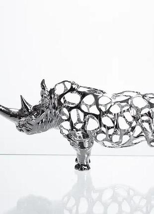 Декоративная фигурка rhinoceros 23x6x10 см металлическая hp-7-23