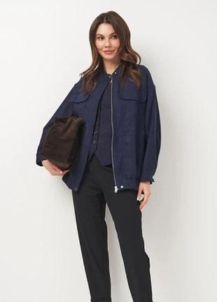 Бомбер женский zara лён