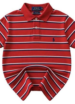 Поло, тенниска, батник polo ralph lauren red striped polo t-shirt