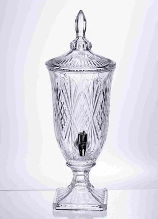 Лимонадниця classic crystal 2л з краном прозорий hp-19-295