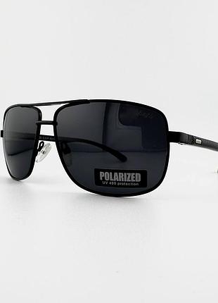 Солнцезащитные очки polarized ea2820 c.01p с поляризацией, черные, флексы