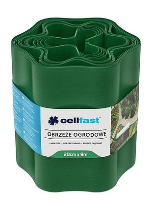 Бордюрная лента для газона cellfast 30-003h волнистая 20x900см зеленый
