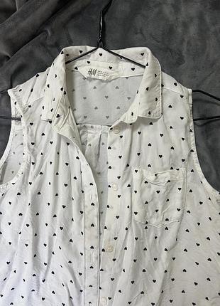 Легенька блуза безрукавка h&m xs - s