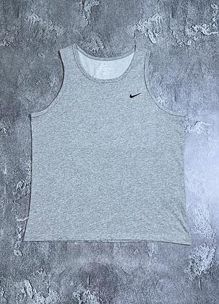 Nike майка сіра xl бавовна ідеальний стан оригінал