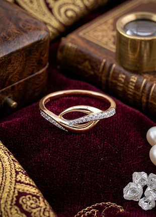 💍 изящная колечка xuping «лепестки бесконечности» - завораживающее сияние!
