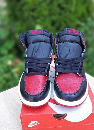 N1ke air jordan 1 красные с чёрным