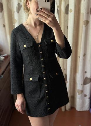 Твідова сукня піджак  zara