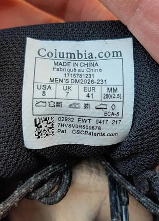 Columbia out dry чёрные с красным на серой кожа топ супер ціна